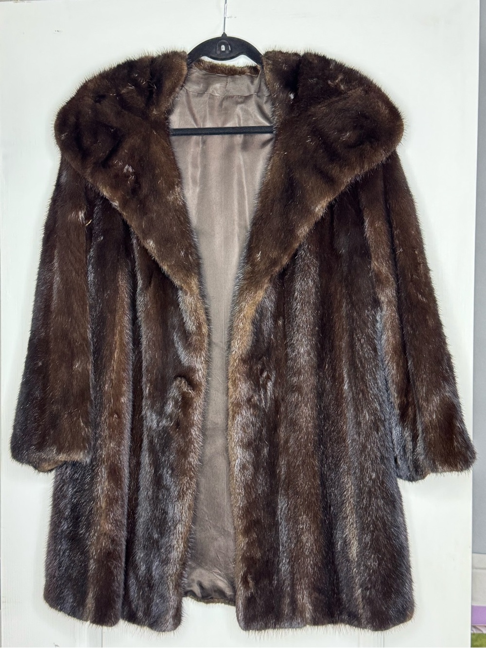 Vintage Women's Brown Mink Fur Coat